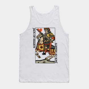 Antique Character of Playing Card Jack of Hearts Tank Top